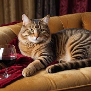 Soy un gato y me gusta el vino